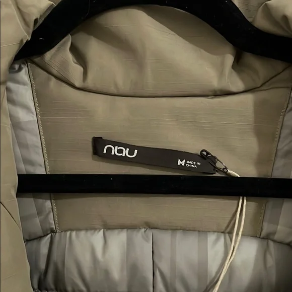 NAU Copenhagen hooded down trench coat - Khaki - Picture 2 of 7